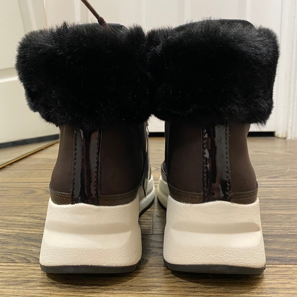 GEOX Backsie Waterproof Faux Fur Sneaker Boot - Picture 5 of 9